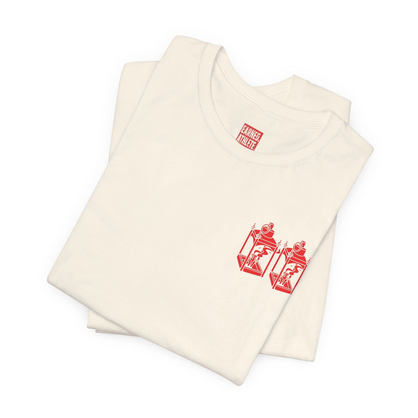 ONE IF BY LAND, TWO IF IT'S A DOUBLE Adult Tee (Paul Revere Red) - AMERICA 250 Collection
