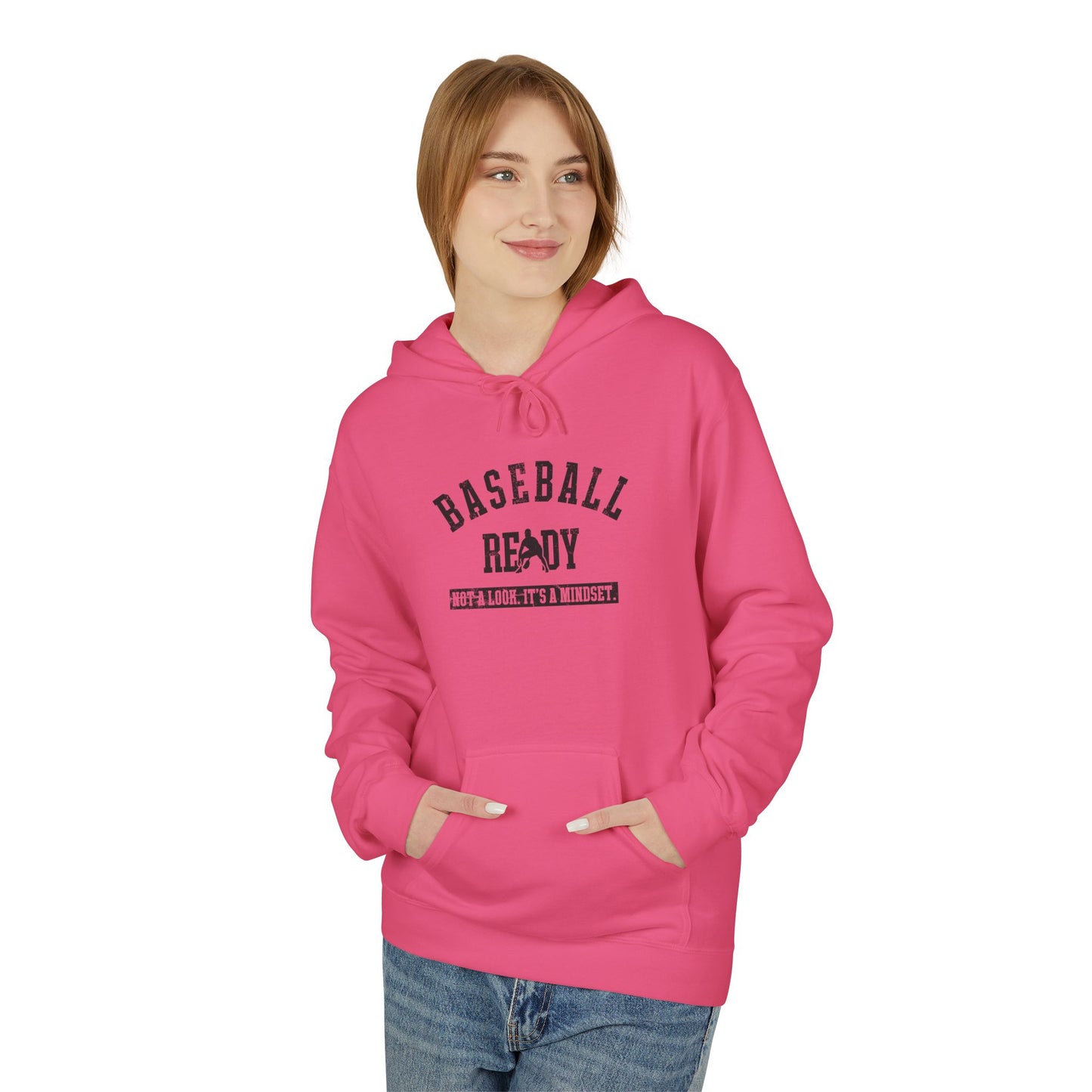 BASEBALL READY Youth Hoodie - Black Graphic