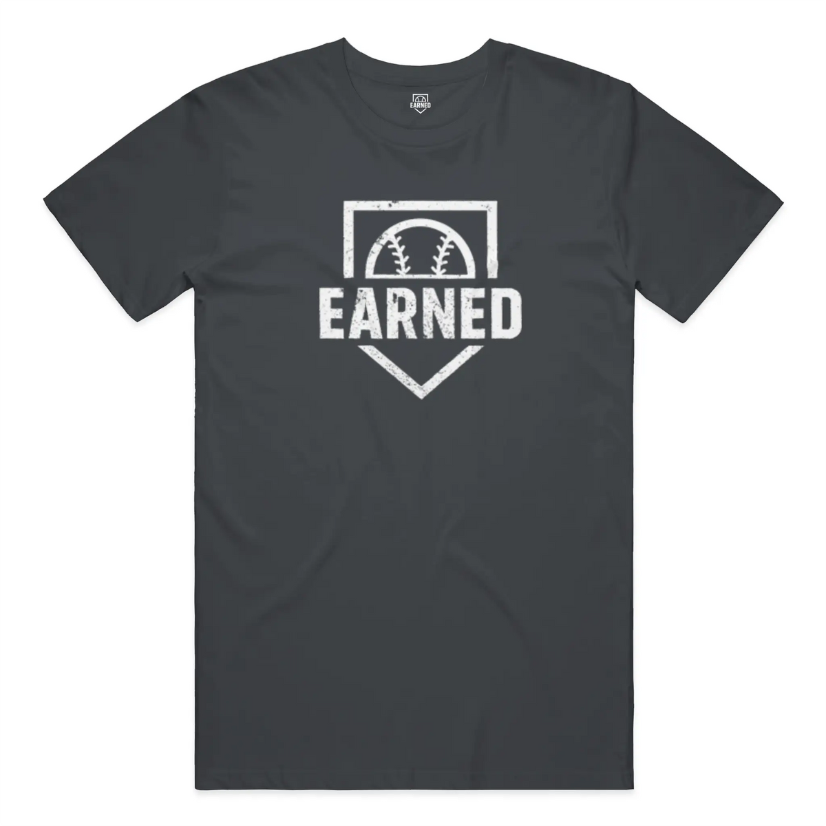 earnedEARNED Adult Tee White Logo