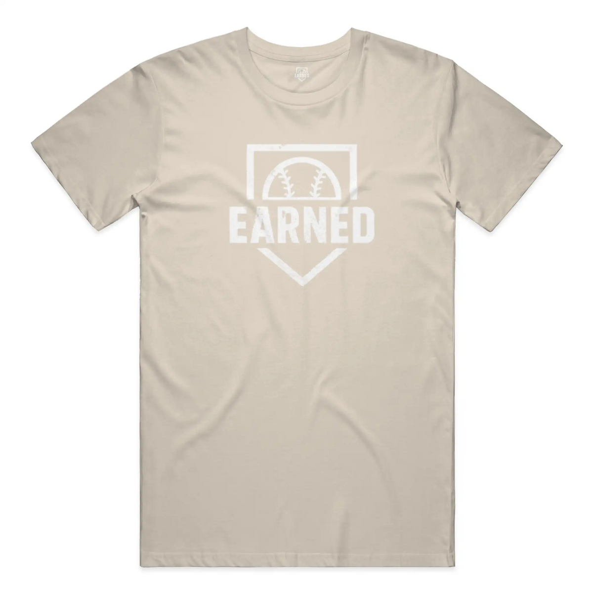 earnedEARNED Adult Tee White Logo
