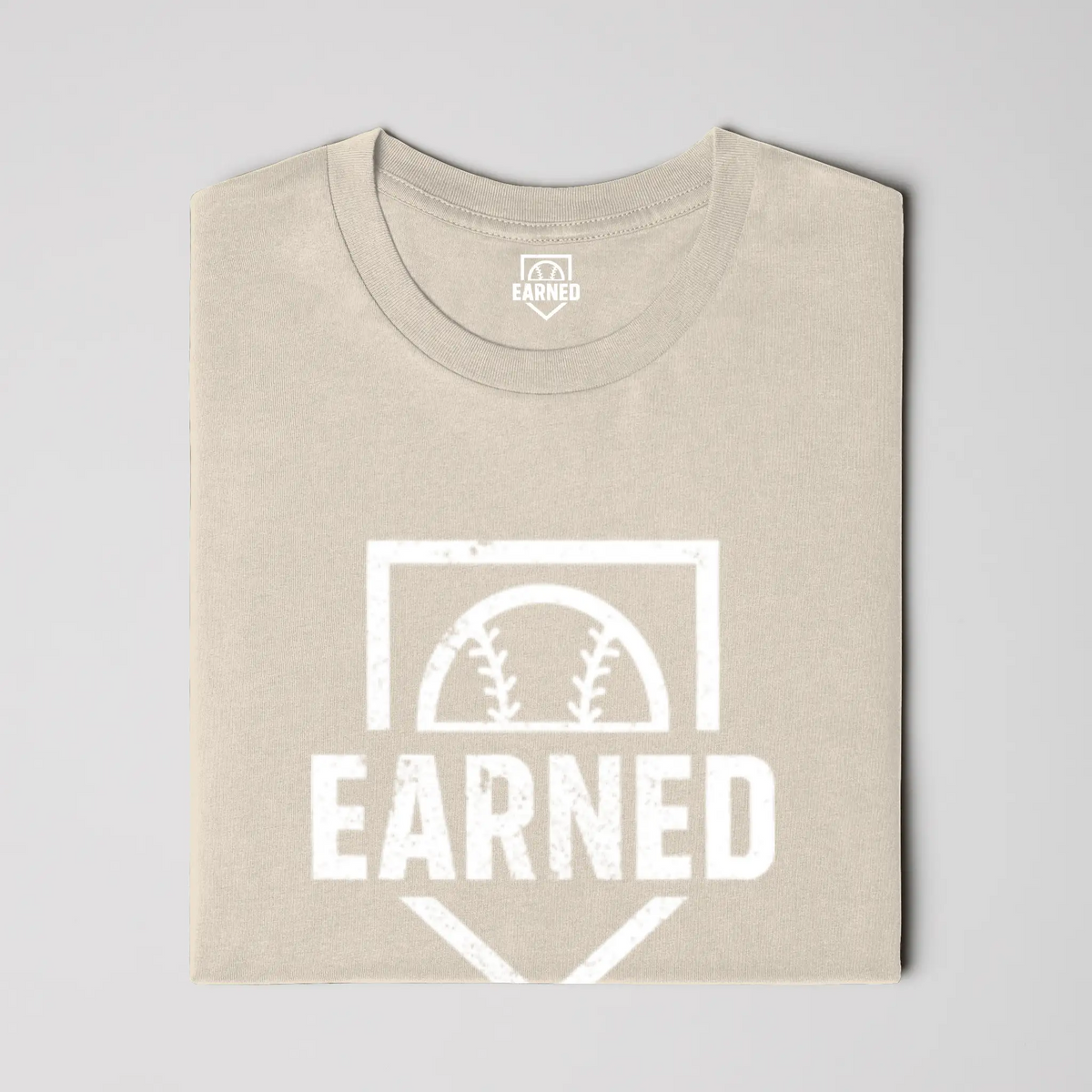 earnedEARNED Adult Tee White Logo