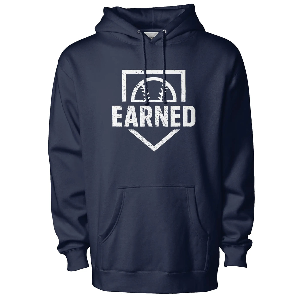 EARNED Heavyweight Hoodie White Logo 