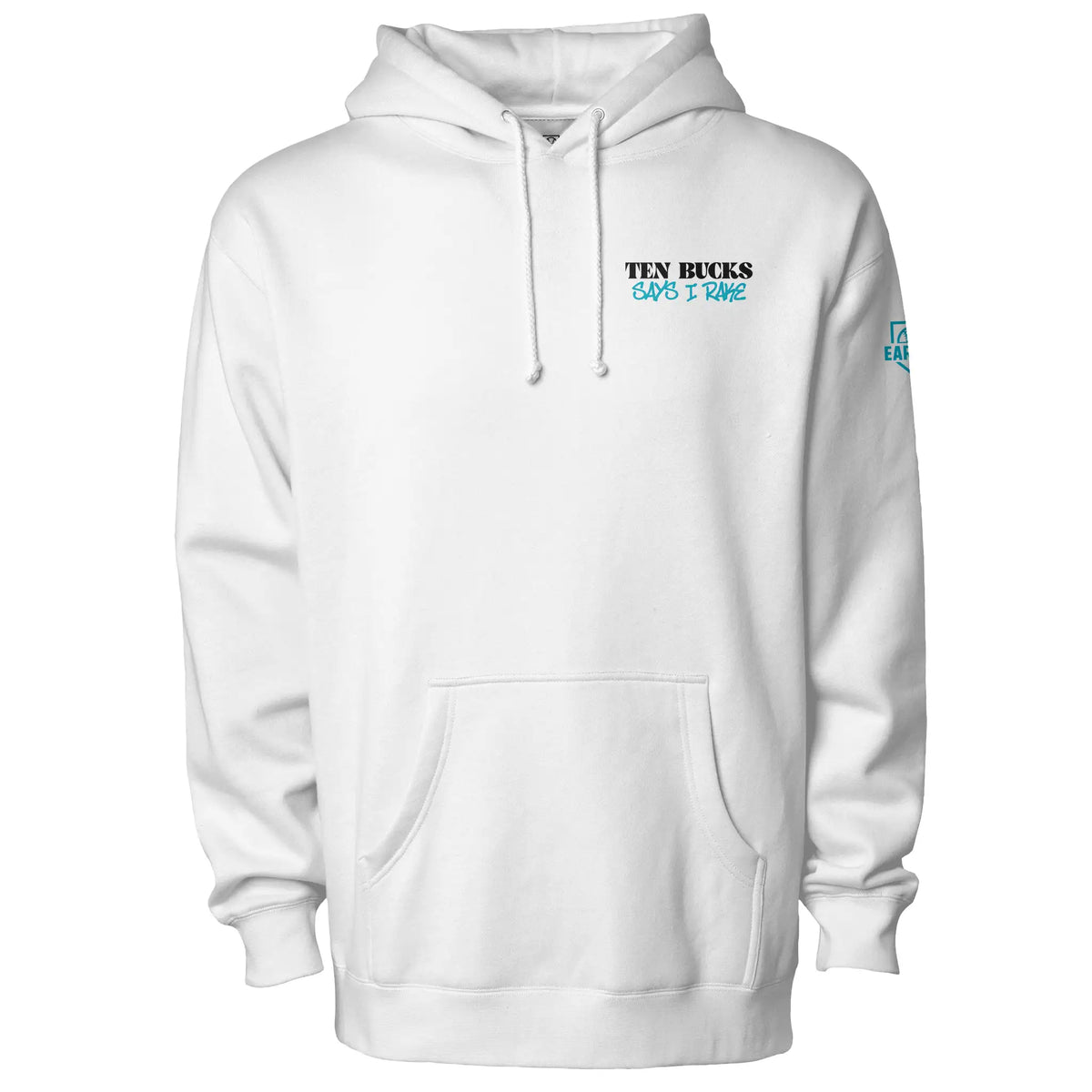 Ten Bucks Says I Rake Heavyweight Adult Hoodie Blue Design 