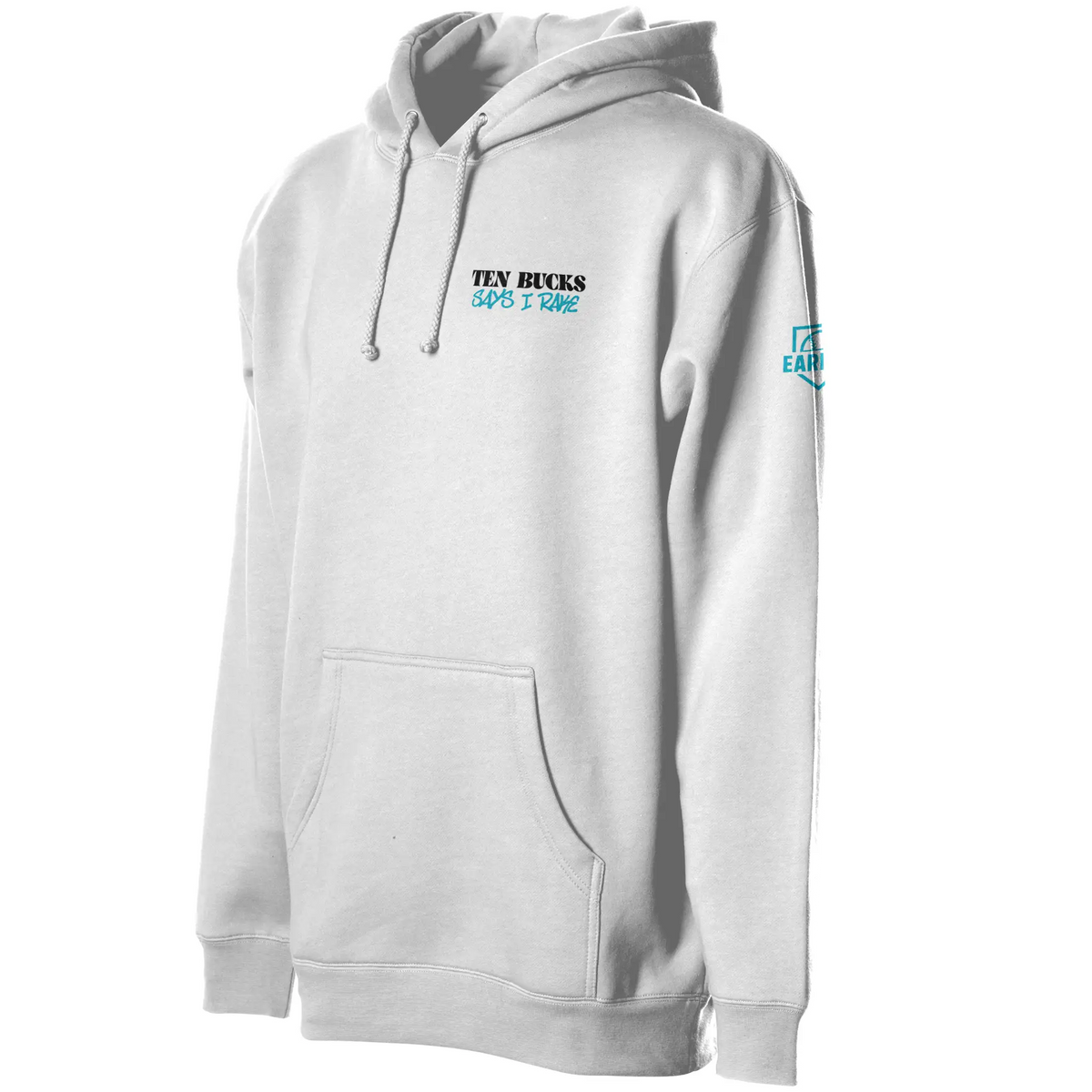 Ten Bucks Says I Rake Heavyweight Adult Hoodie Blue Design 