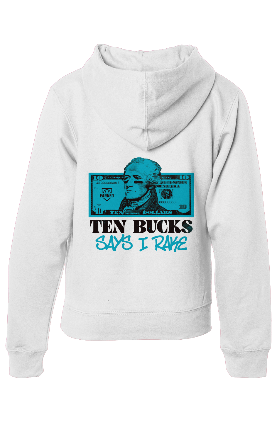 RAKE BLUE Midweight Hooded Sweatshirt