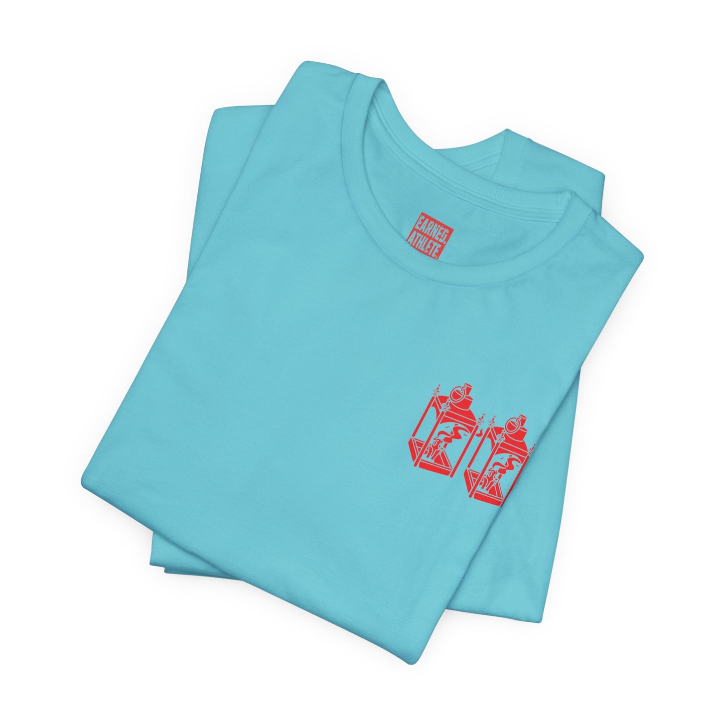 ONE IF BY LAND, TWO IF IT'S A DOUBLE Adult Tee (Paul Revere Red) - AMERICA 250 Collection