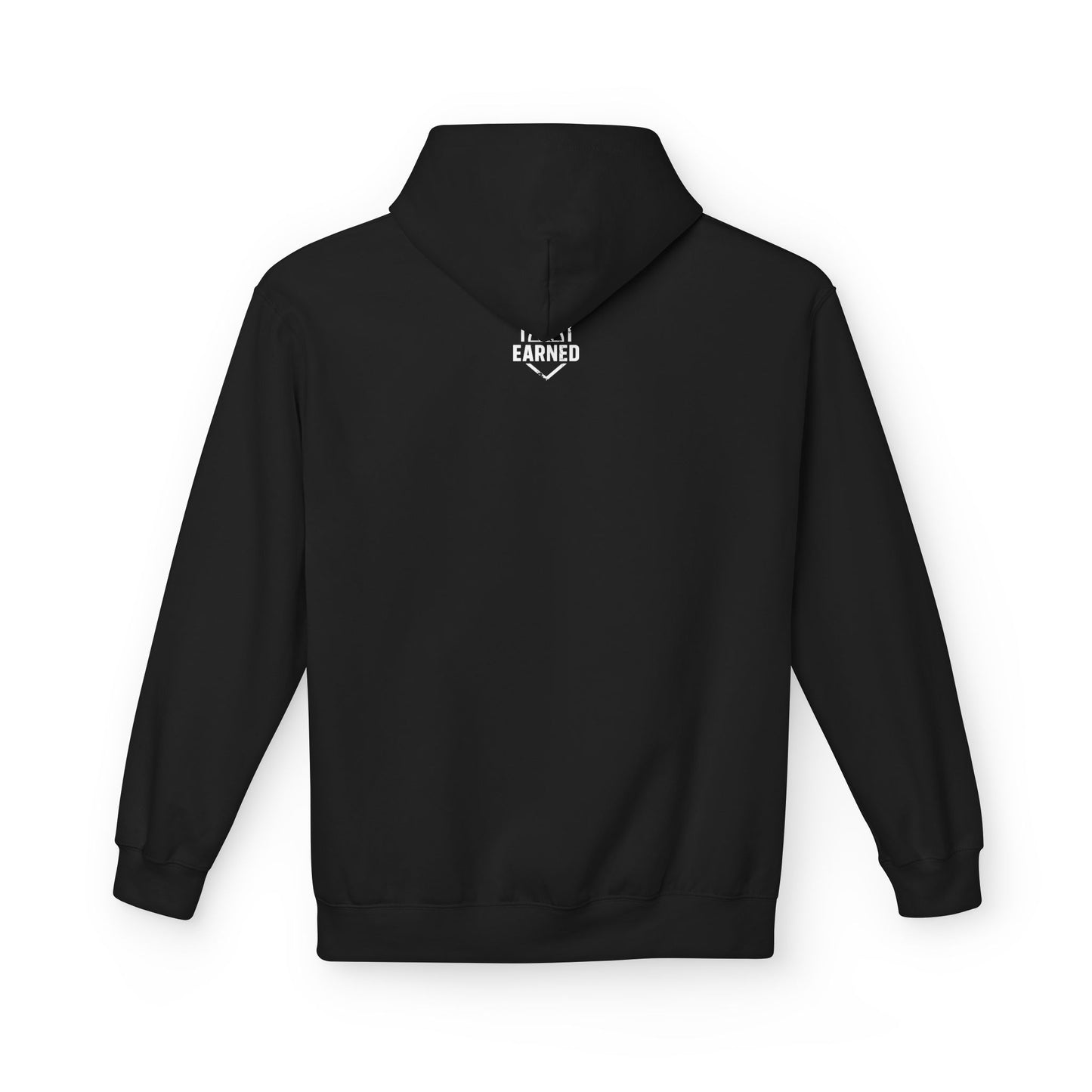 EARNED Logo Adult Hoodie - White Logo