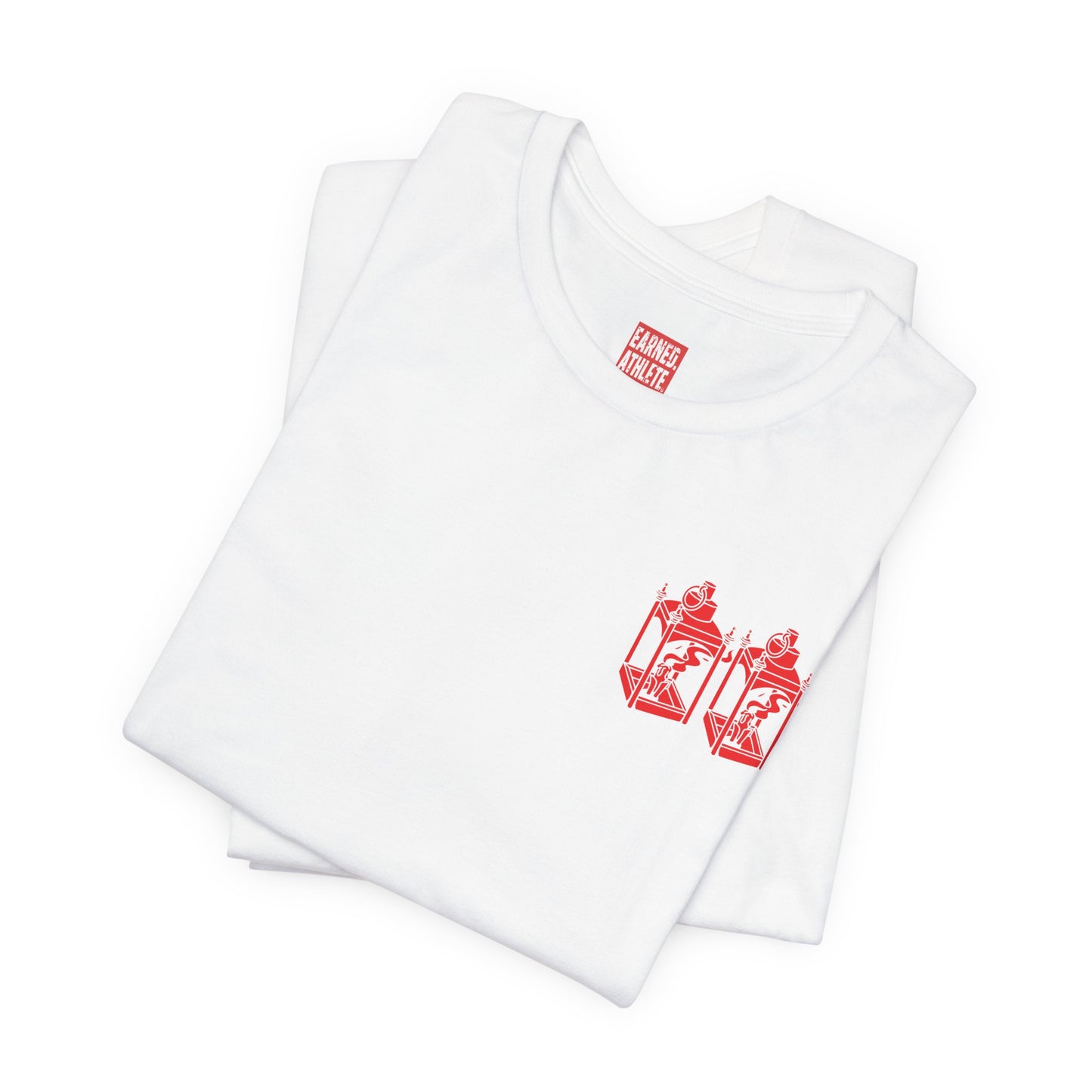 ONE IF BY LAND, TWO IF IT'S A DOUBLE Adult Tee (Paul Revere Red) - AMERICA 250 Collection