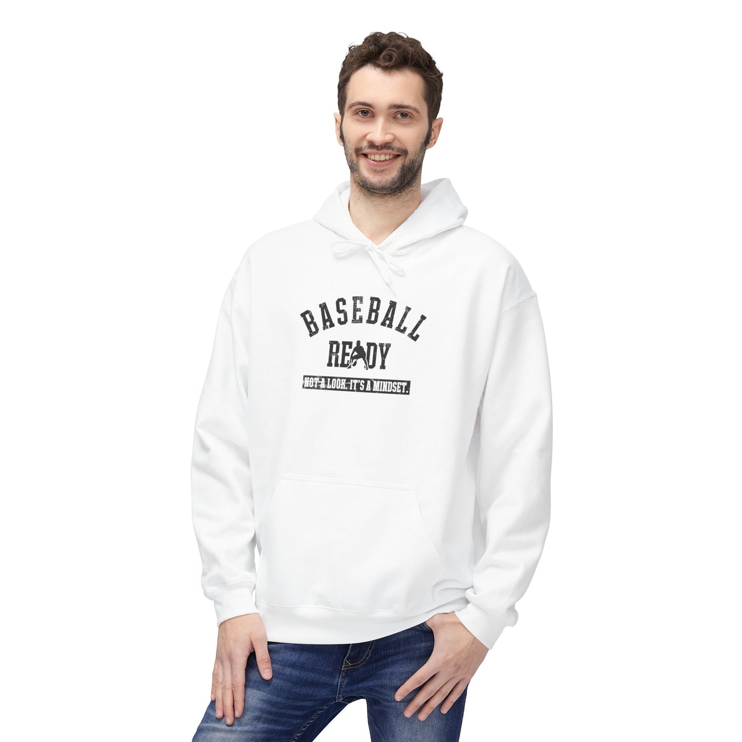 BASEBALL READY Youth Hoodie - Black Graphic