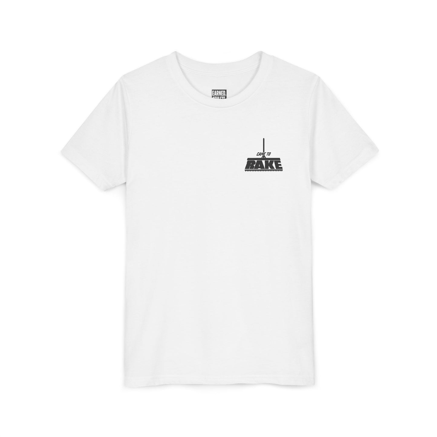Came To Rake Youth Tee - Black Graphic