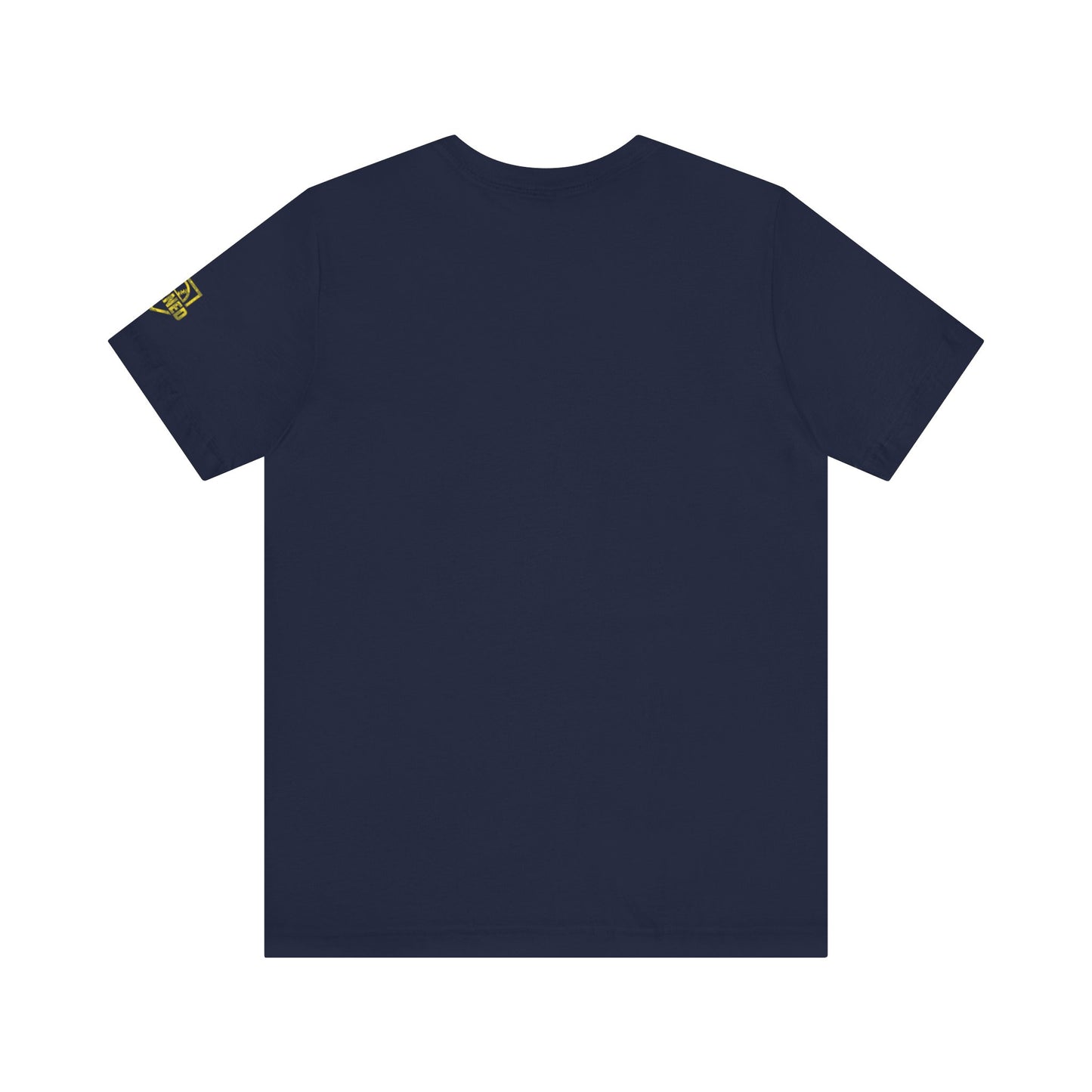 SHOWING UP ADDS UP Adult Tee (Yellow Camo Logo)