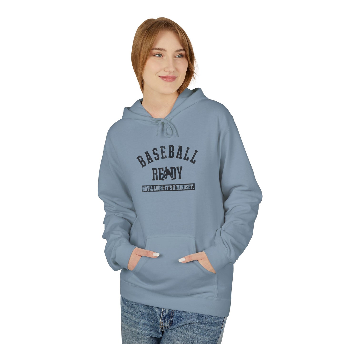 BASEBALL READY Youth Hoodie - Black Graphic