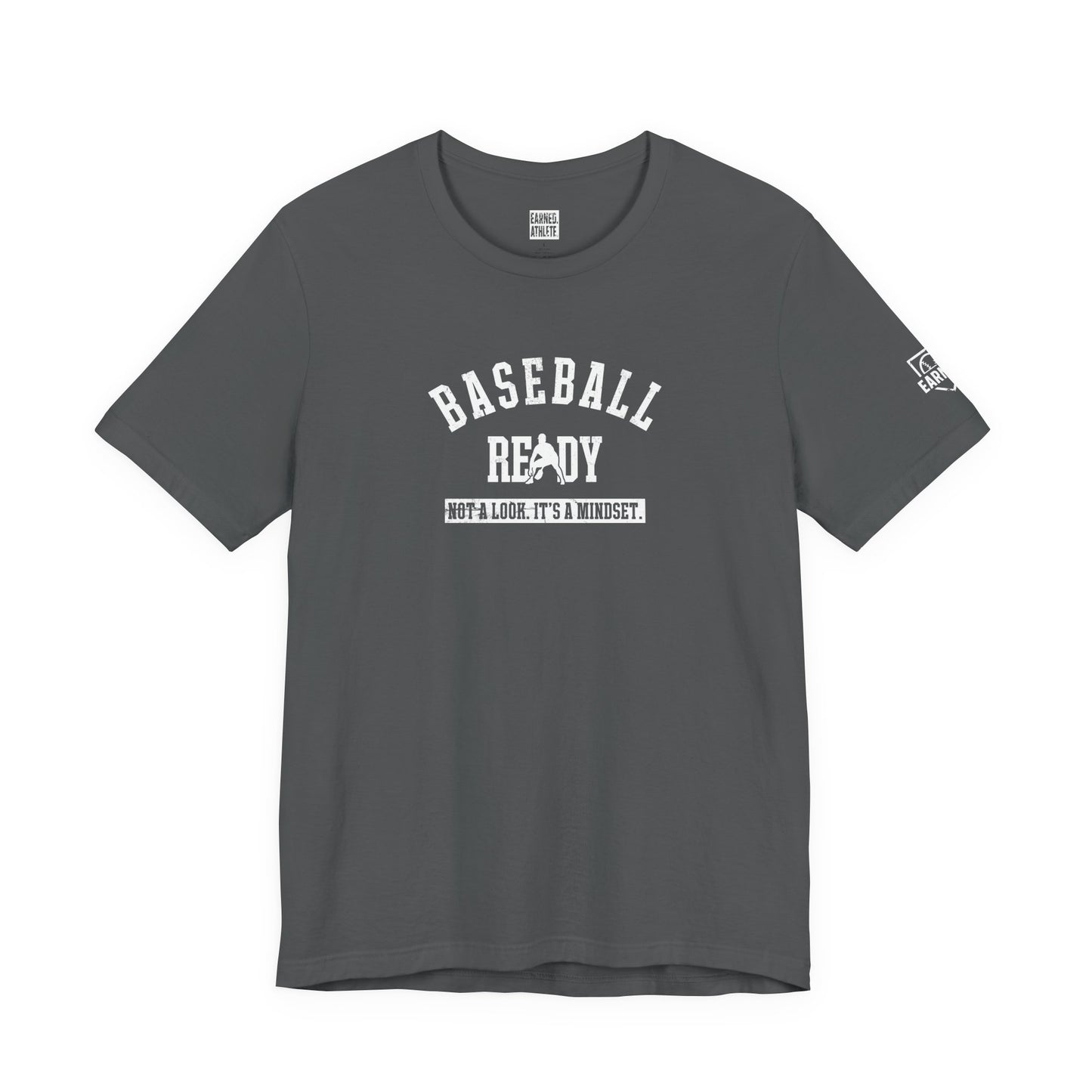 Baseball Ready Adult Tee - White Graphic