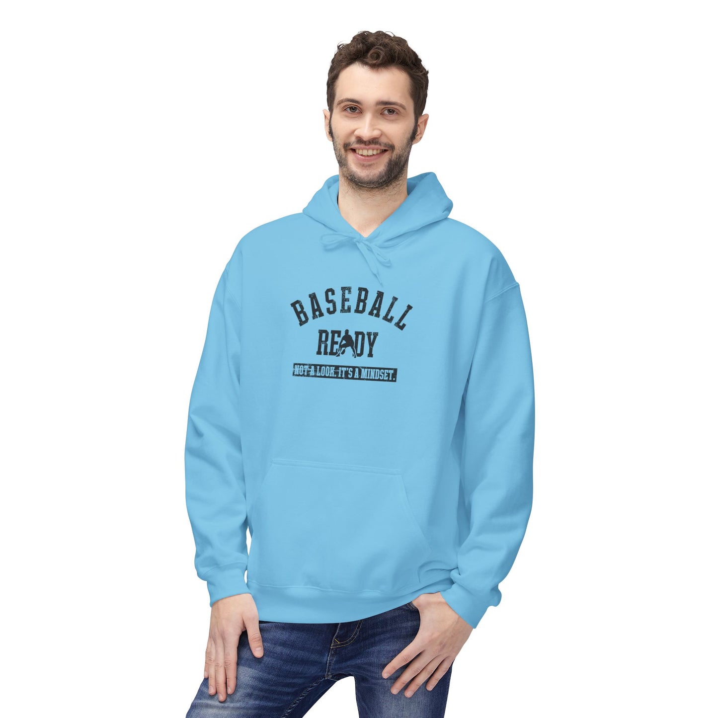 BASEBALL READY Youth Hoodie - Black Graphic