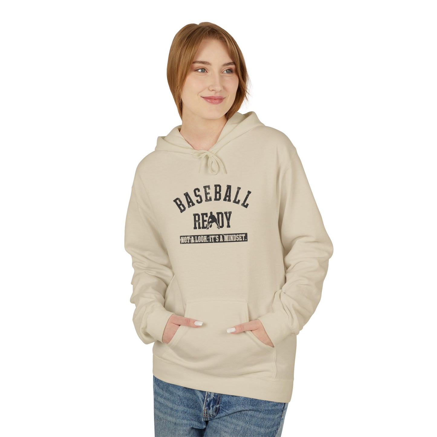 BASEBALL READY Youth Hoodie - Black Graphic