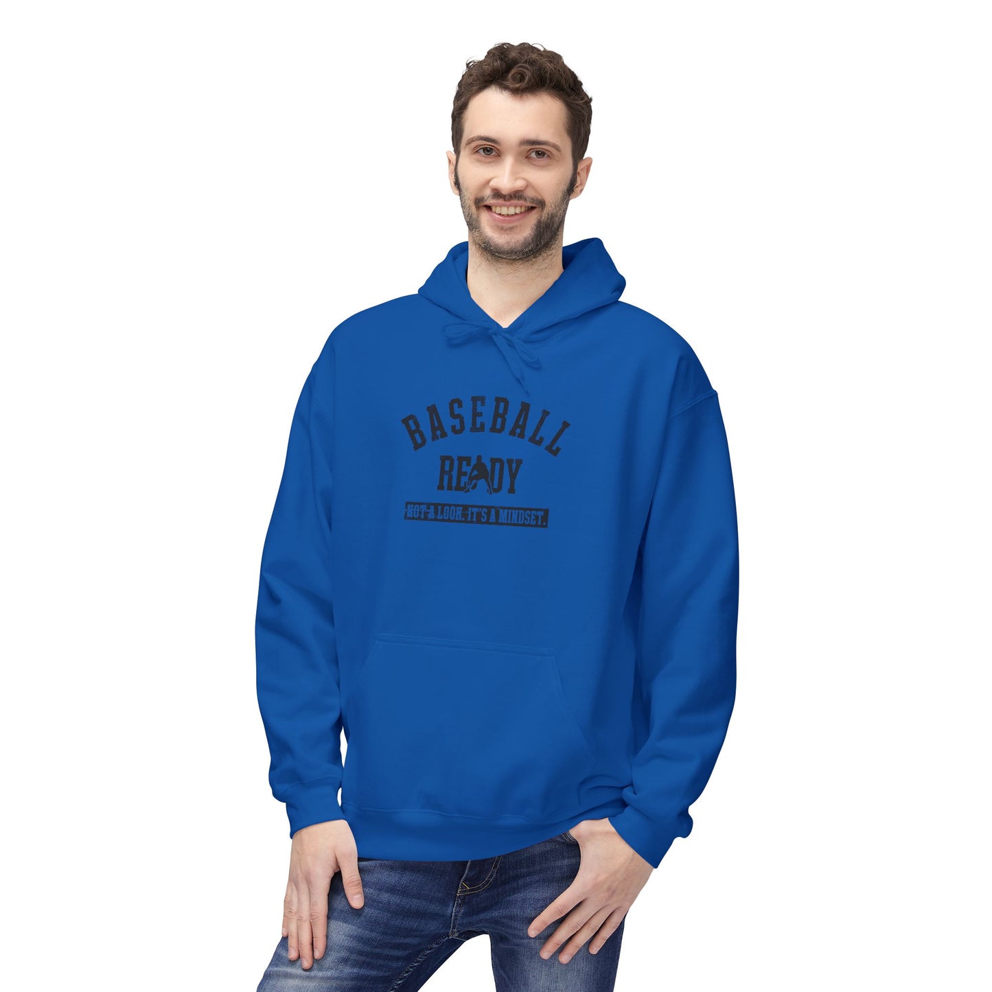 BASEBALL READY Youth Hoodie - Black Graphic