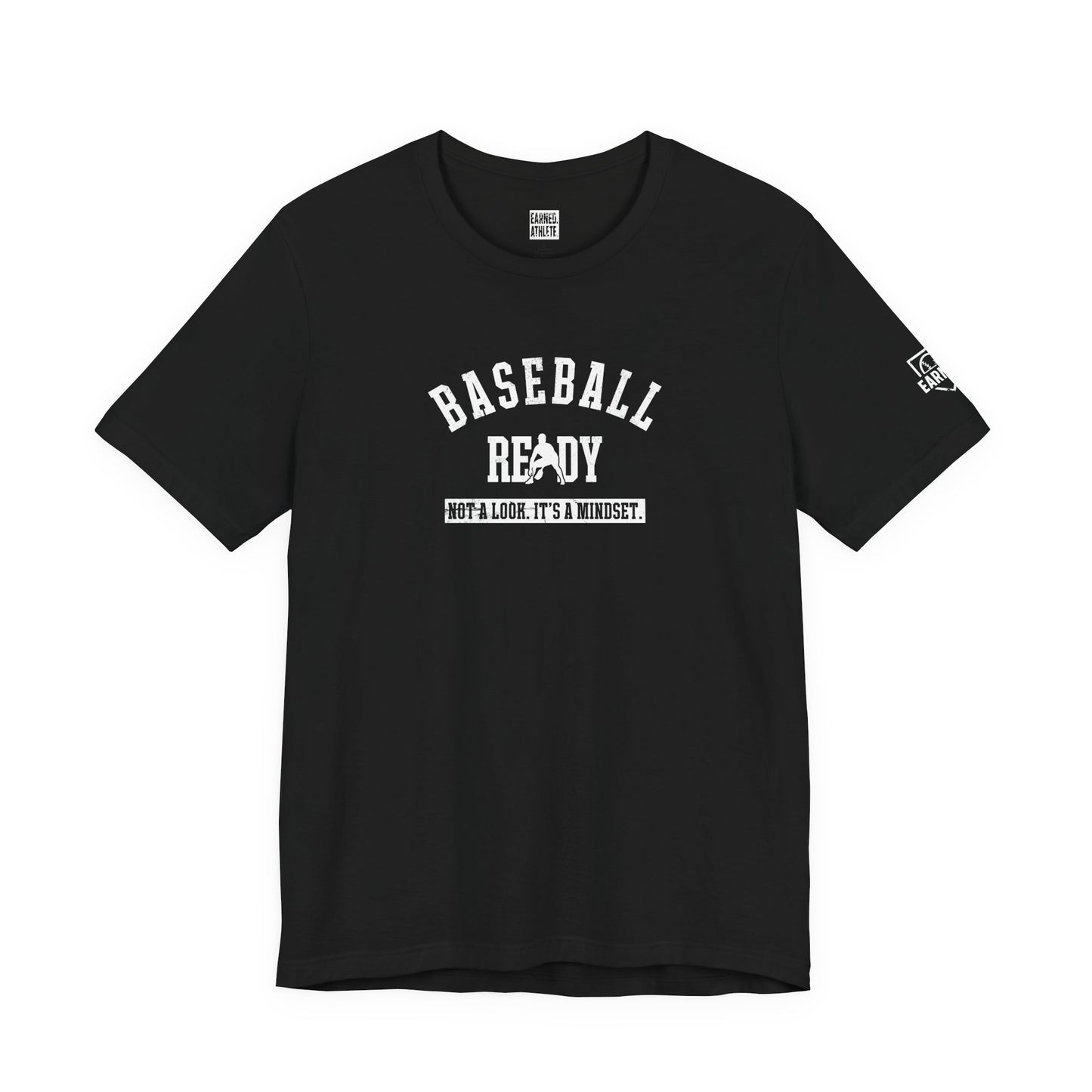 Baseball Ready Adult Tee - White Graphic