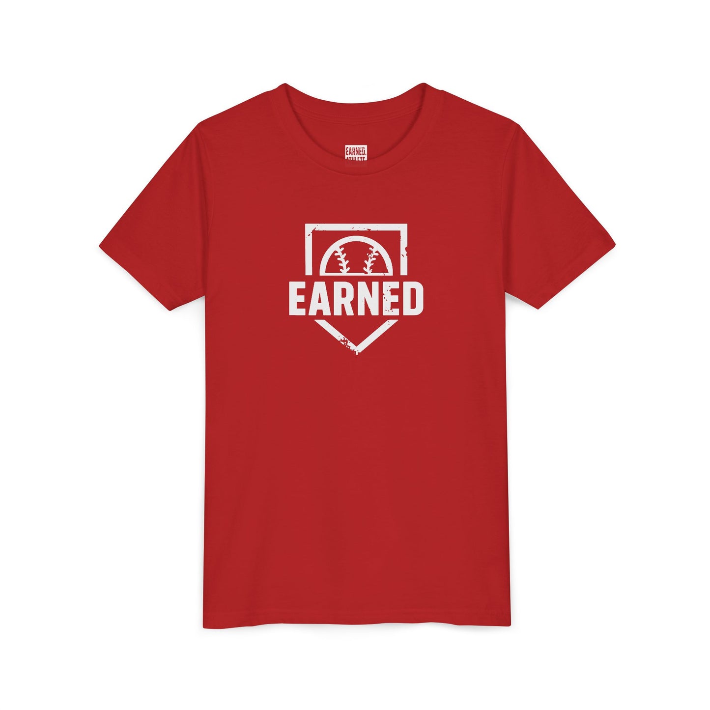 Earned Youth Tee - White Logo