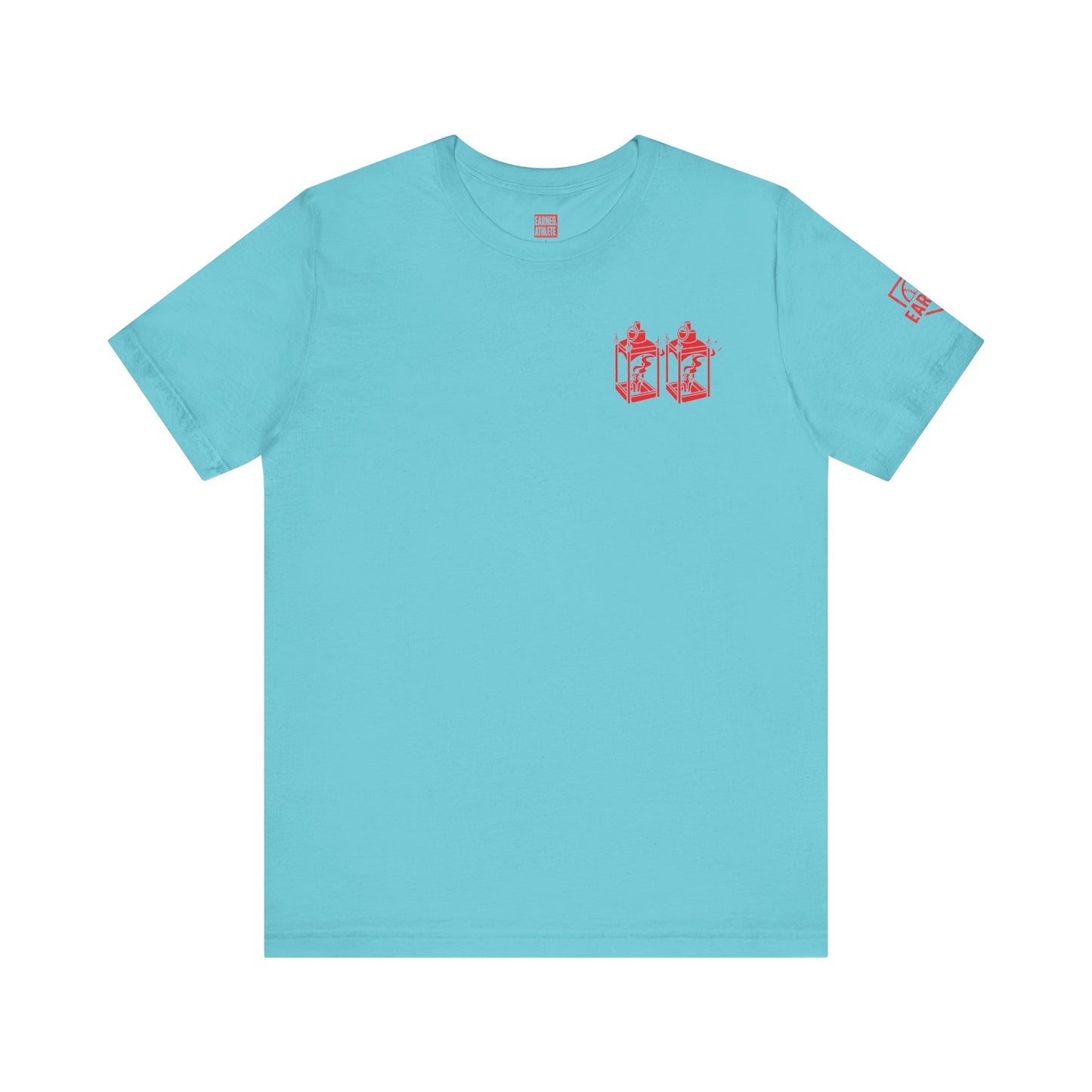ONE IF BY LAND, TWO IF IT'S A DOUBLE Adult Tee (Paul Revere Red) - AMERICA 250 Collection