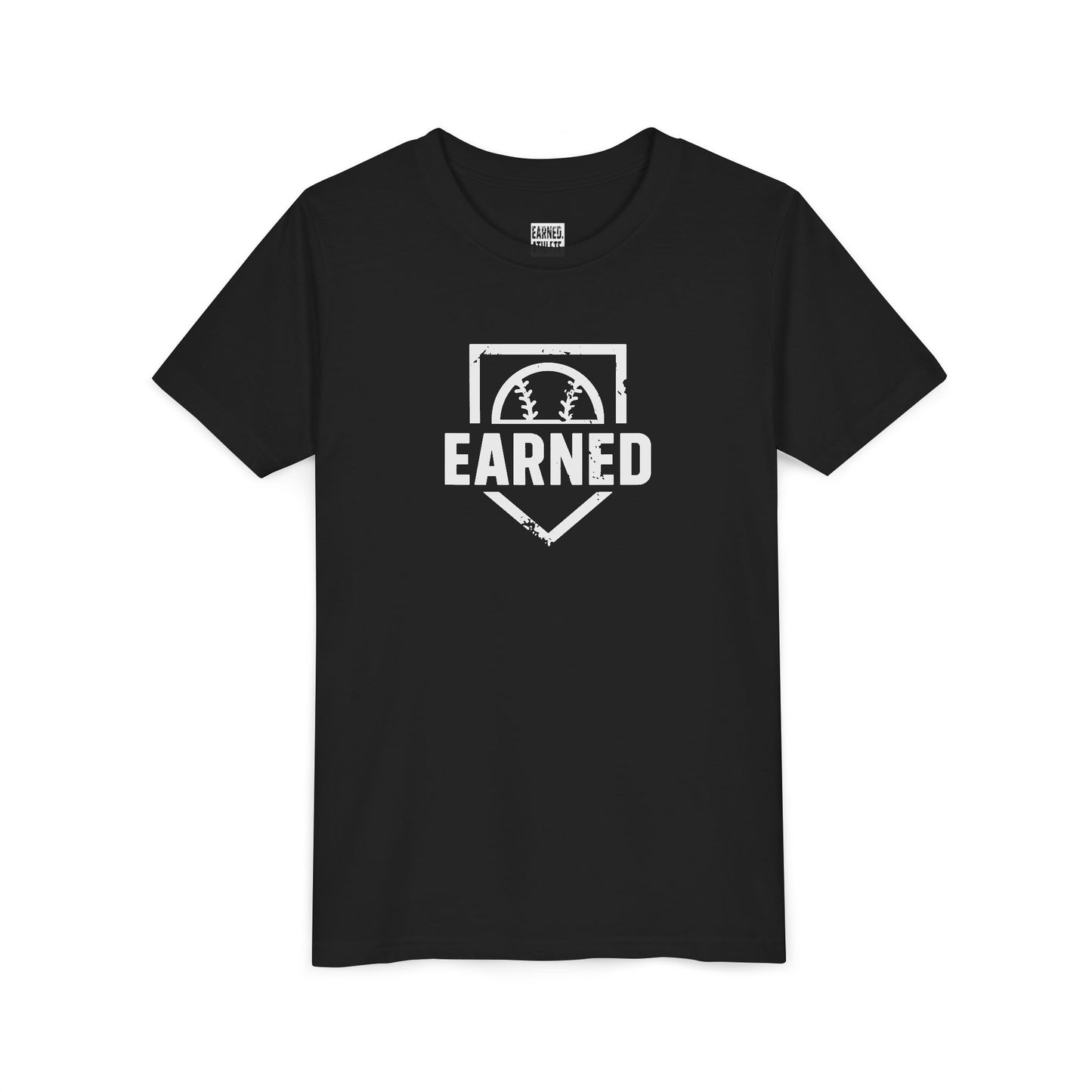 Earned Youth Tee - White Logo