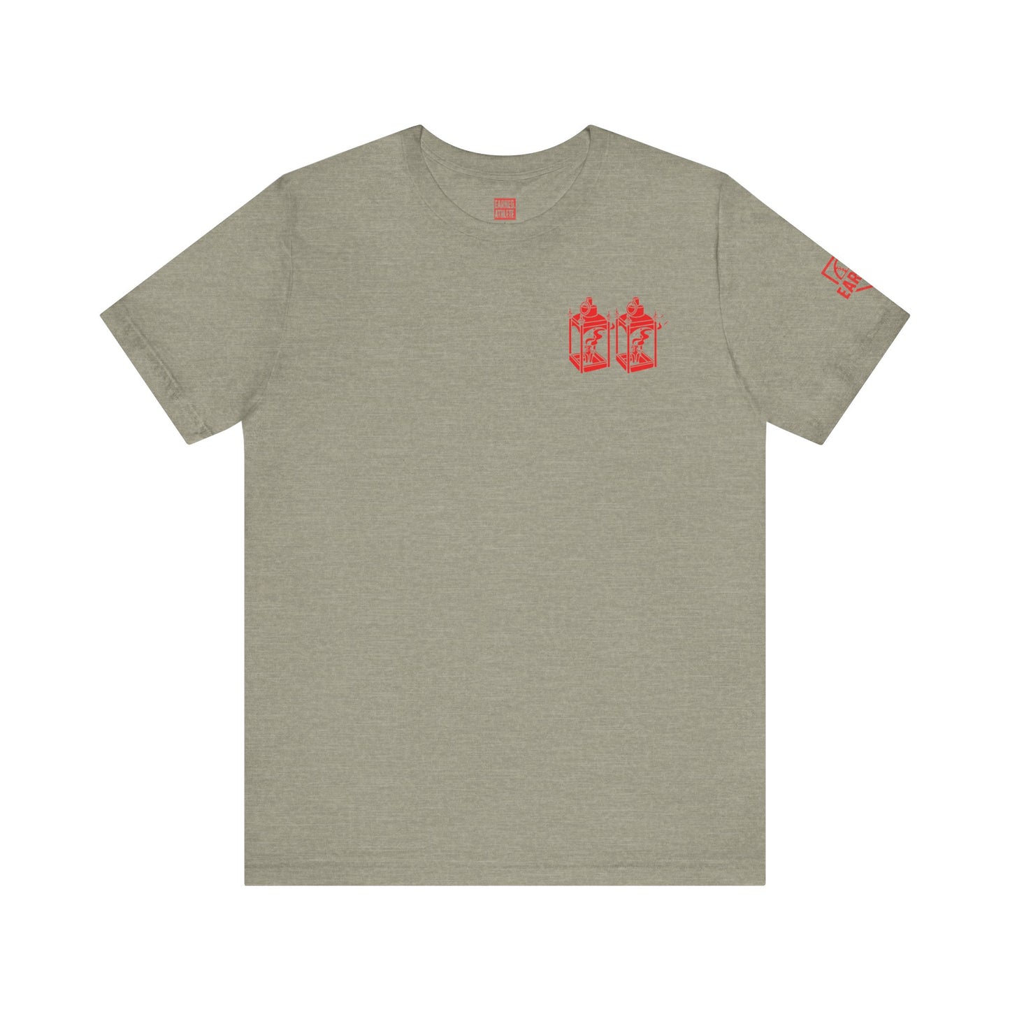 ONE IF BY LAND, TWO IF IT'S A DOUBLE Adult Tee (Paul Revere Red) - AMERICA 250 Collection