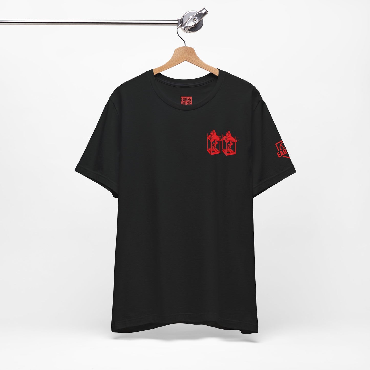 ONE IF BY LAND, TWO IF IT'S A DOUBLE Adult Tee (Paul Revere Red) - AMERICA 250 Collection