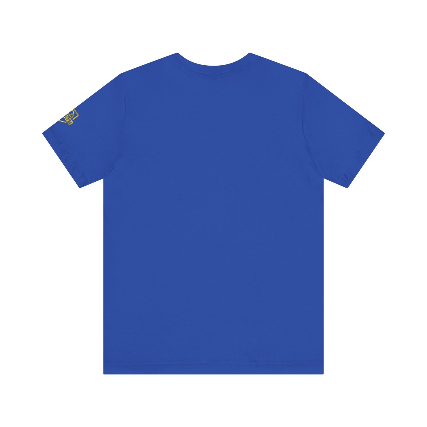 SHOWING UP ADDS UP Adult Tee (Yellow Camo Logo)