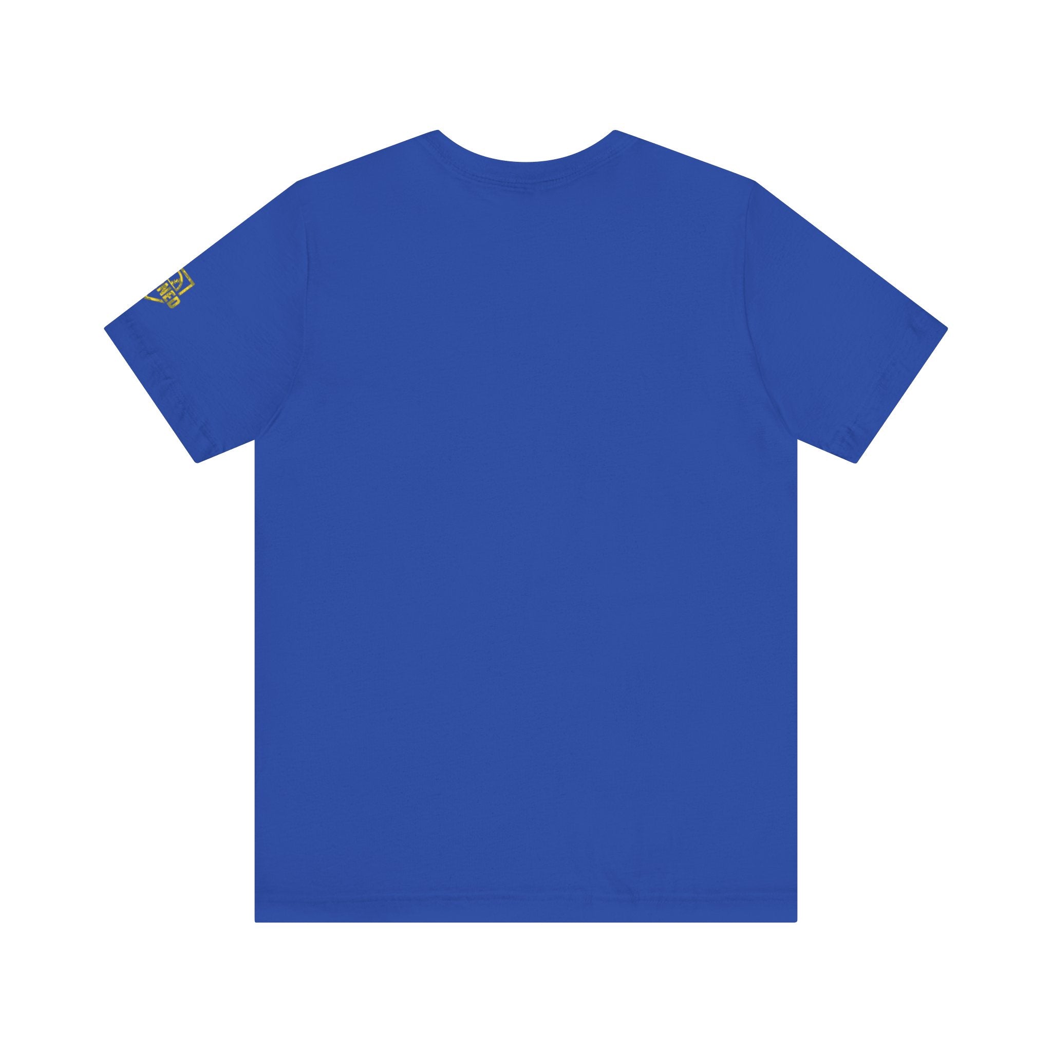 SHOWING UP ADDS UP Adult Tee (Yellow Camo Logo)