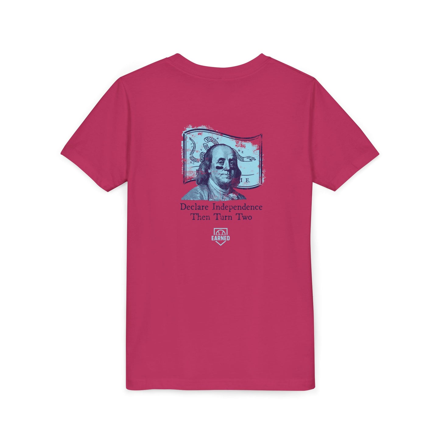 TURN TWO WITH BEN Youth Tee (Blue Logo) - AMERICA 250 Collection