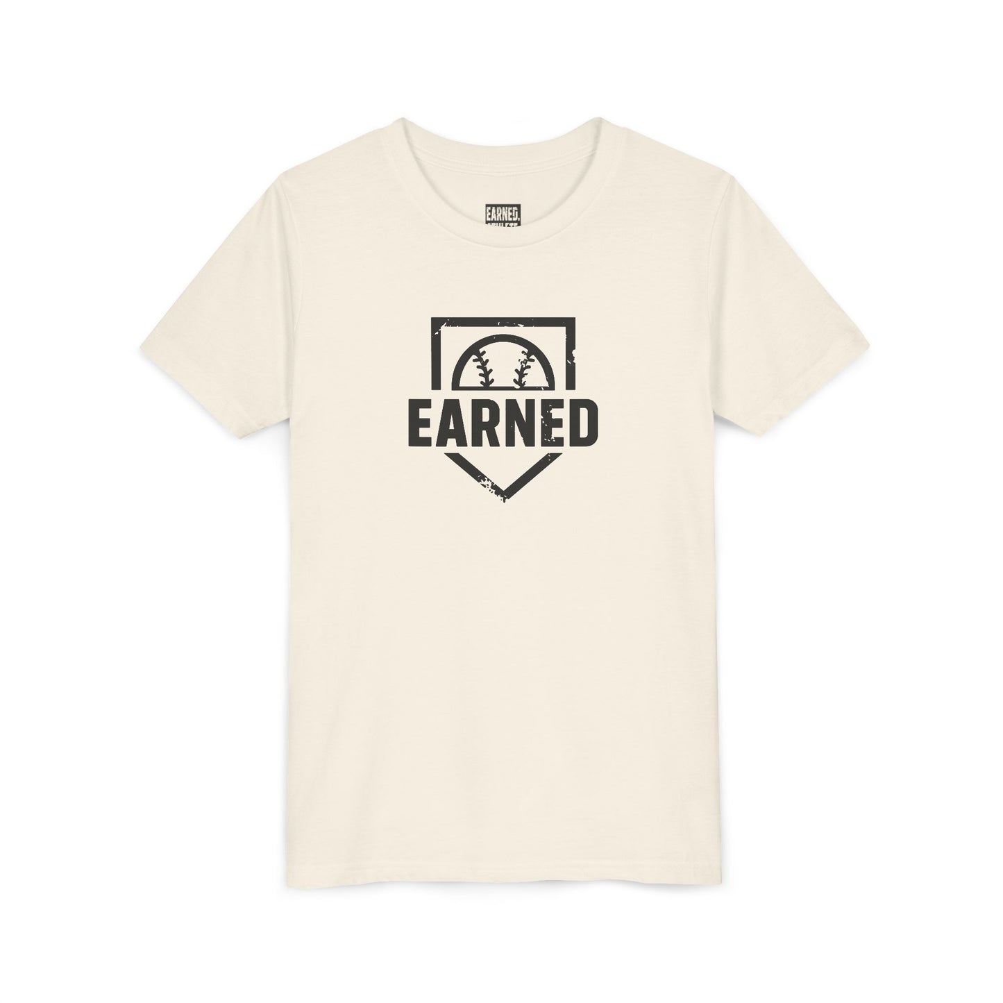Earned Youth Tee - Black Logo