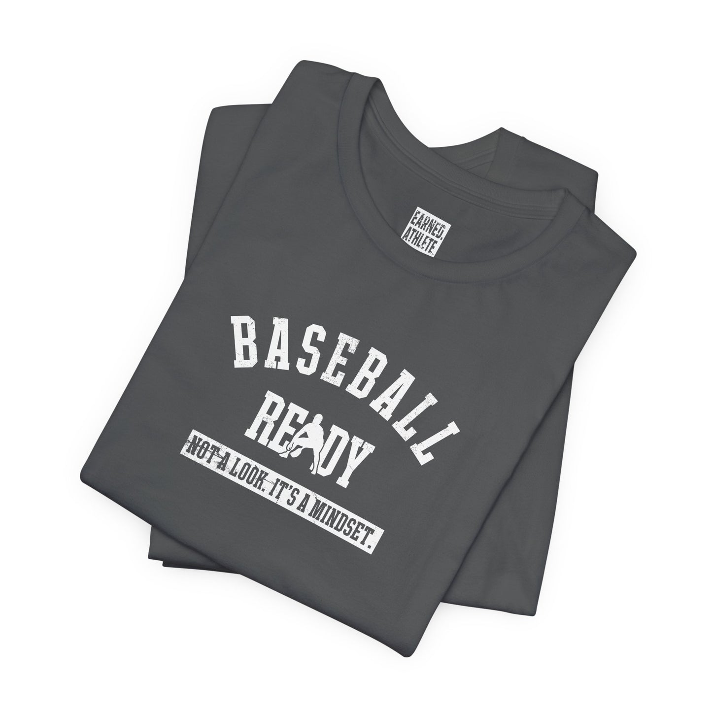Baseball Ready Adult Tee - White Graphic