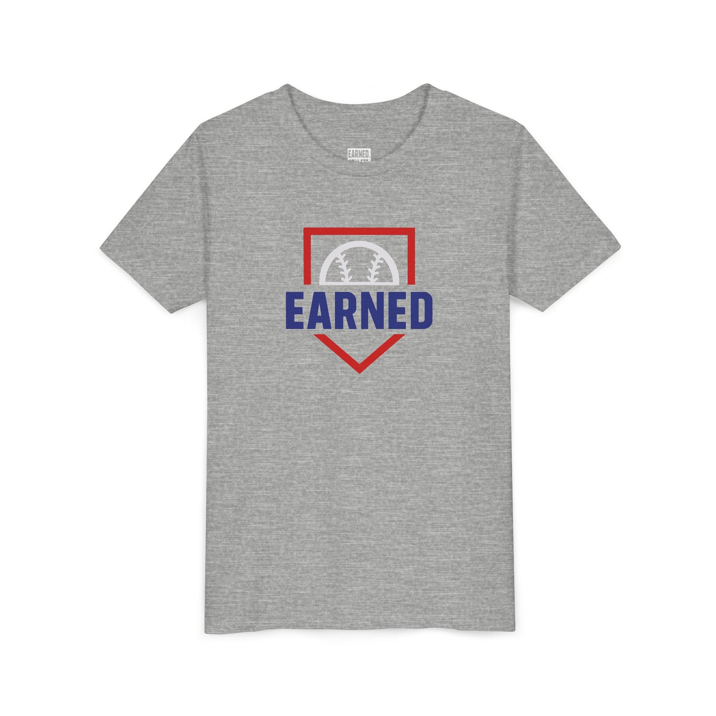 EARNED Youth Tee - Red Plate Logo