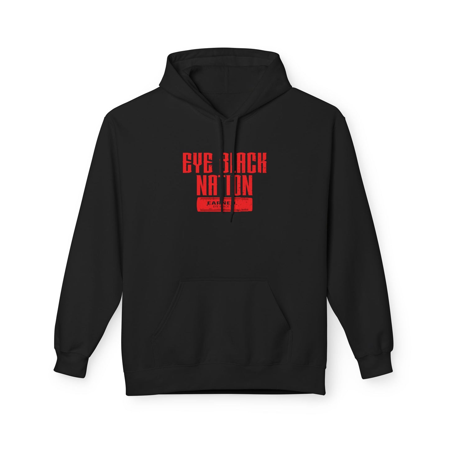 Eye Black Nation Adult Hoodie - Red Graphic