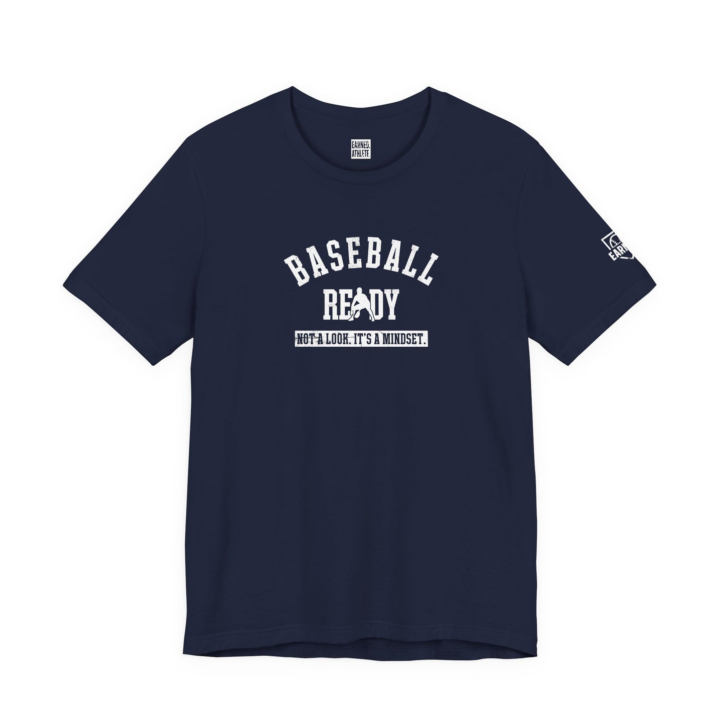 Baseball Ready Adult Tee - White Graphic