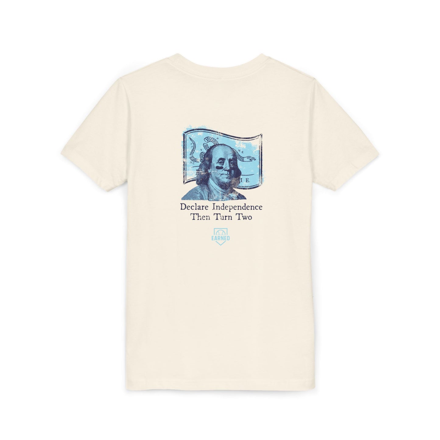 TURN TWO WITH BEN Youth Tee (Blue Logo) - AMERICA 250 Collection