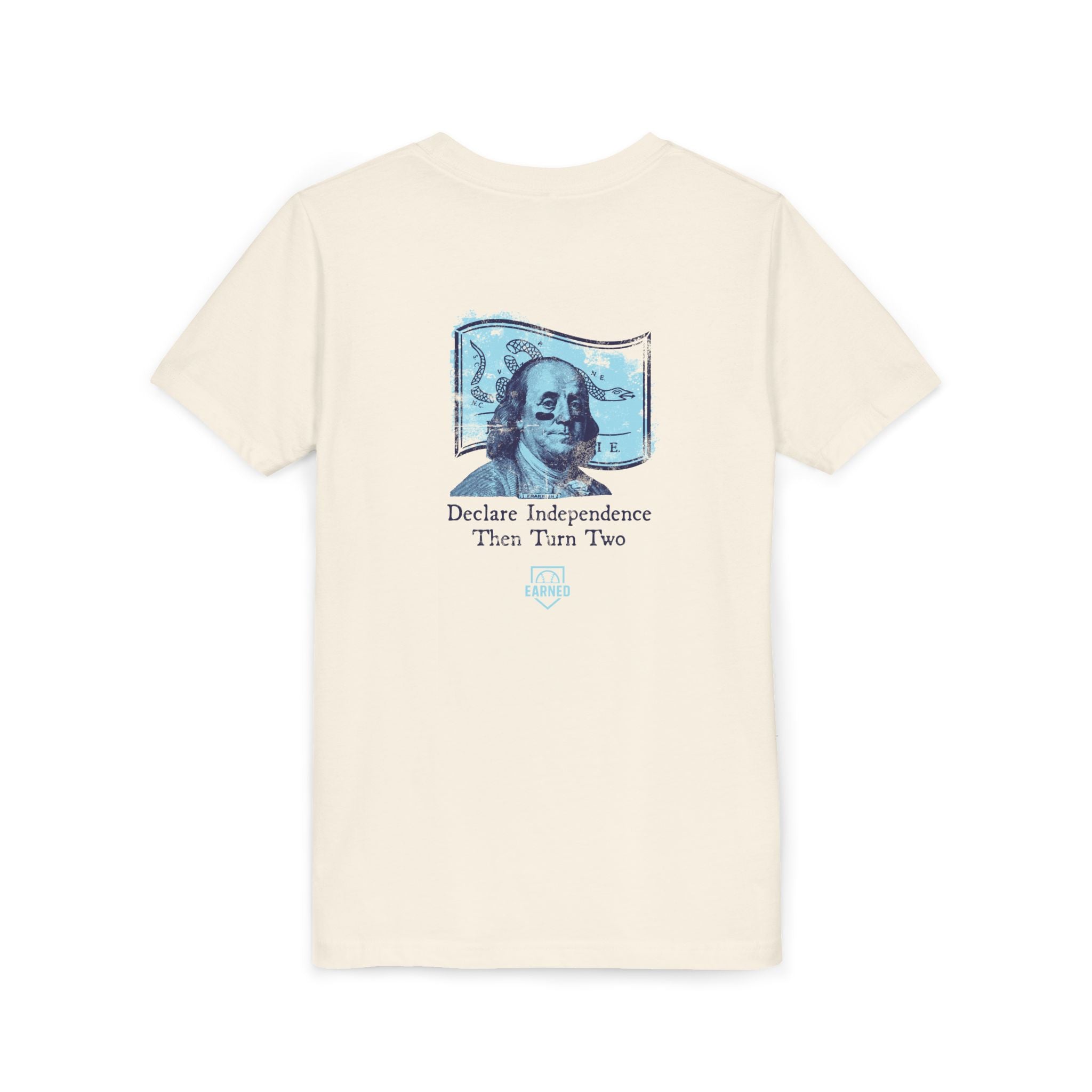 TURN TWO WITH BEN Youth Tee (Blue Logo) - AMERICA 250 Collection