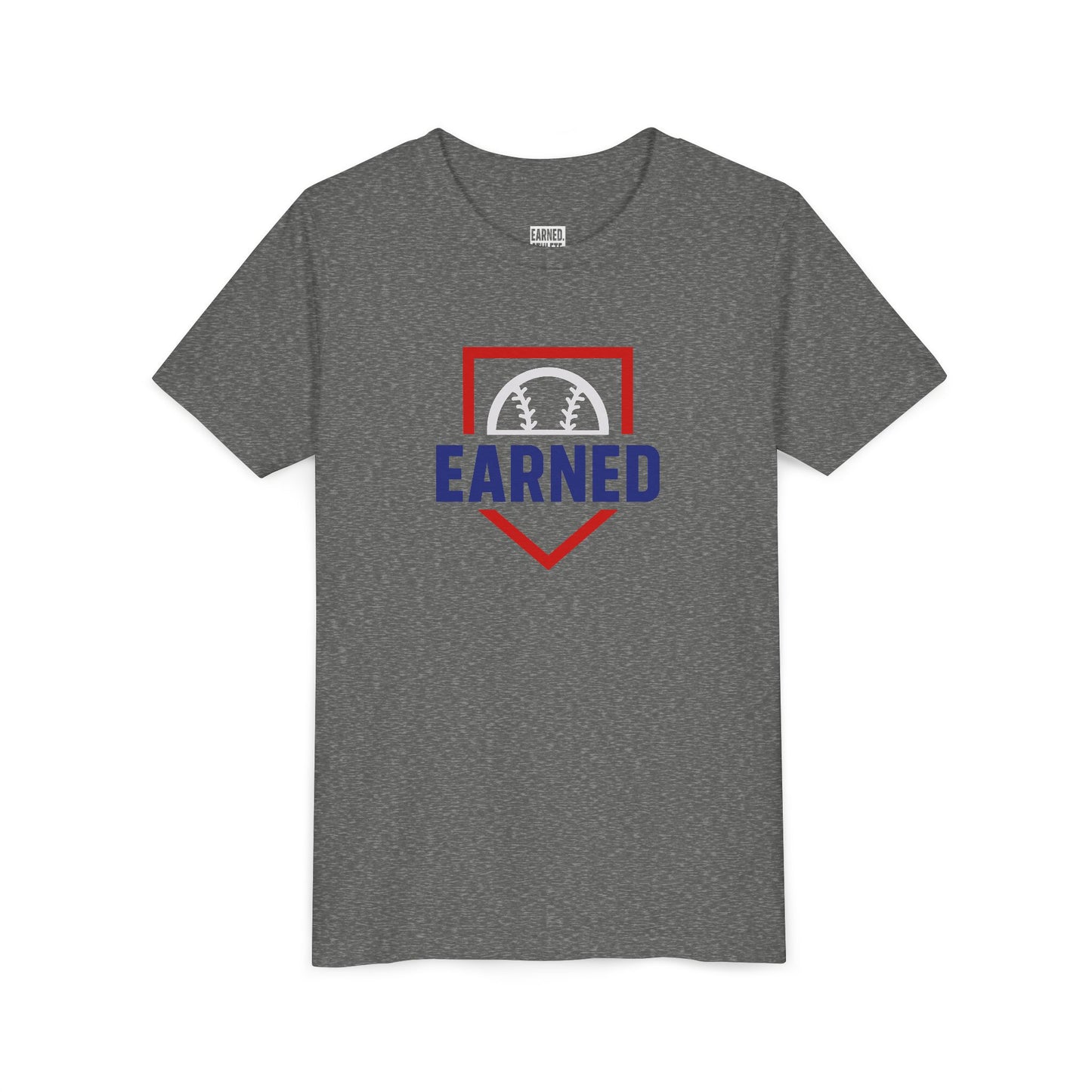 EARNED Youth Tee - Red Plate Logo