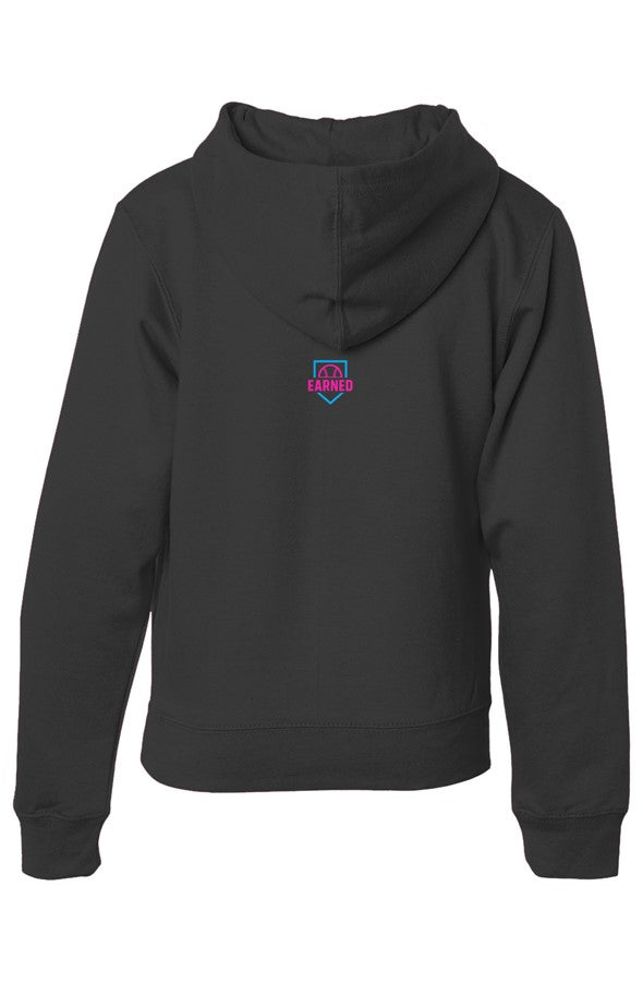 Hustle In My DNA Youth Hoodie - Black, back